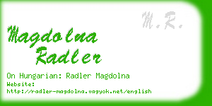 magdolna radler business card